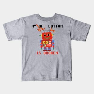 Broken Off Button Kids T-Shirt